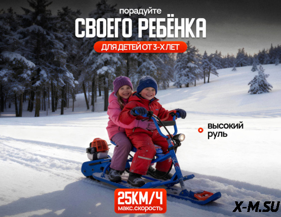 МотоСнегоКат X-MOTORS двухместный XL