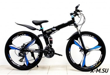 Велосипед 26" HEMEN СКЛАДНОЙ YTJ-MTB-LR1 (литые обода 3 ЛУЧА-ЧЕРНЫЕ, диск.торм.21ск) ЧЕРНЫЙ Велосипед 26" HEMEN СКЛАДНОЙ YTJ-MTB-LR1 (литые обода 3 ЛУЧА-ЧЕРНЫЕ, диск.торм.21ск) ЧЕРНЫЙ