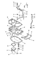 Выхлопная труба 2-Х ТАКТНОГО ПЛМ MERCURY 60 Серийный номер от 0B122930 до 0D000749