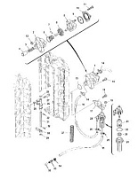 Топливный насос (Часть 1) 4-Х ТАКТНОГО ПЛМ MERCURY 115 Серийный номер от 10T801000 до 1B226999