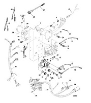 Электрические компоненты 2-Х ТАКТНОГО ПЛМ MERCURY 55 Серийный номер от 0P325500 и выше